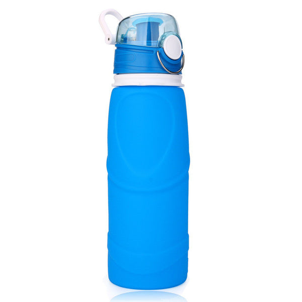 2017 Outdoor Hiking Silicone 750ml Collapsible Drink Kettle Silicone Foldable Sports Bottle #EW