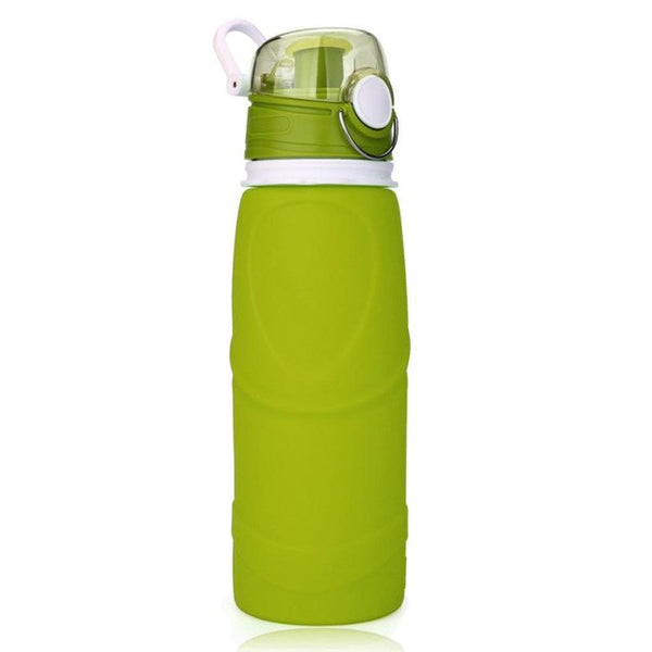 2017 Outdoor Hiking Silicone 750ml Collapsible Drink Kettle Silicone Foldable Sports Bottle #EW