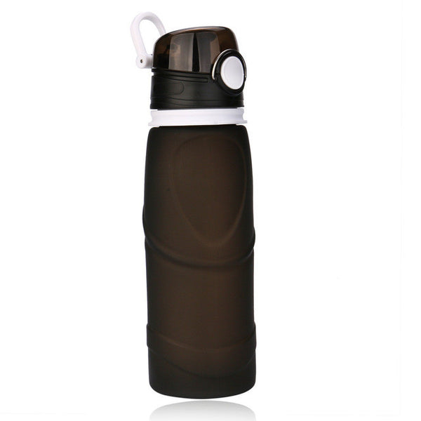 2017 Outdoor Hiking Silicone 750ml Collapsible Drink Kettle Silicone Foldable Sports Bottle #EW