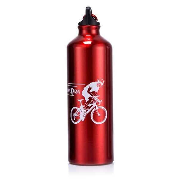 750ML Portable Size Durable Aluminum Alloy Outdoor Cycling Camping Water Bottle Bicycle Bike Sports Drink Jug Bottle Wholesale