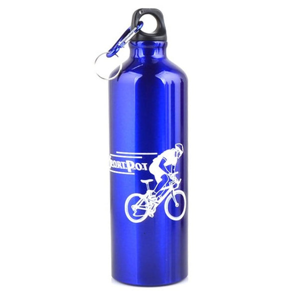 750ML Portable Size Durable Aluminum Alloy Outdoor Cycling Camping Water Bottle Bicycle Bike Sports Drink Jug Bottle Wholesale