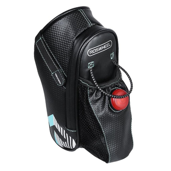 ROSWHEEL Bicycle Bag Rainproof Kettle Bottle Bag Cycling Mountain Bike Back Seat Tail Pouch With Tail Light Cycling Accessory