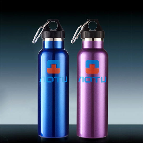 AT6646 Stainless Steel Vacuum Cup Portable Car Water Bottle Canteen Camping 600ml Bottle Durable Outdoor Water Cup