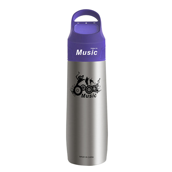 WEST BIKING 750ML Bluetooth Music Bicycle Bottle Vacuum Cup Double Wall Stainless Steel Bike Water Thermos Cups Sports Bottles
