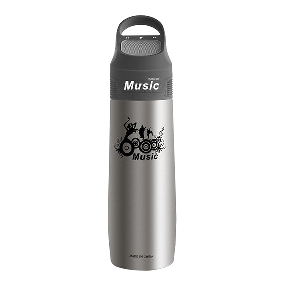 WEST BIKING 750ML Bluetooth Music Bicycle Bottle Vacuum Cup Double Wall Stainless Steel Bike Water Thermos Cups Sports Bottles