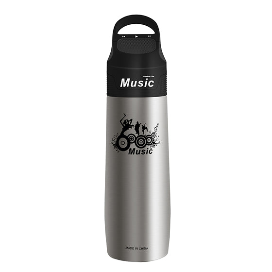 WEST BIKING 750ML Bluetooth Music Bicycle Bottle Vacuum Cup Double Wall Stainless Steel Bike Water Thermos Cups Sports Bottles
