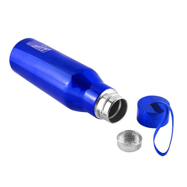 Outdoor Water Bottle Double Wall Stainless Steel Vacuum Hiking Sports Traveling Water Bottle with Portable Rope 450ML 720ML